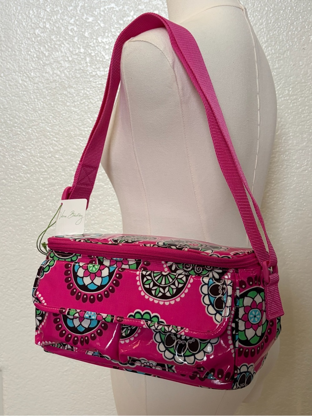 Vera Bradley Hot Pink Medallion Crossbody Shoulder Bag